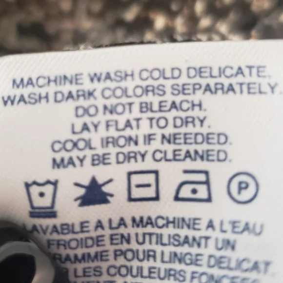 Lands' End Midi Dress Short Sleeves Pockets Stretch Size 12 Black Tan Print - Picture 9 of 16